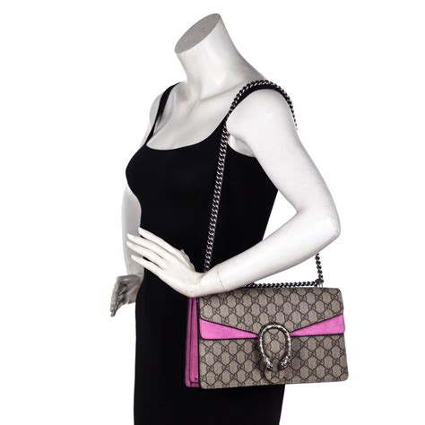 gucci gg canvas pink suede dionysus small gg|dionysus handbags Gucci.